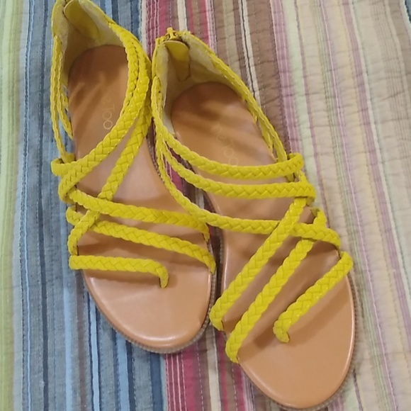 mustard yellow sandals